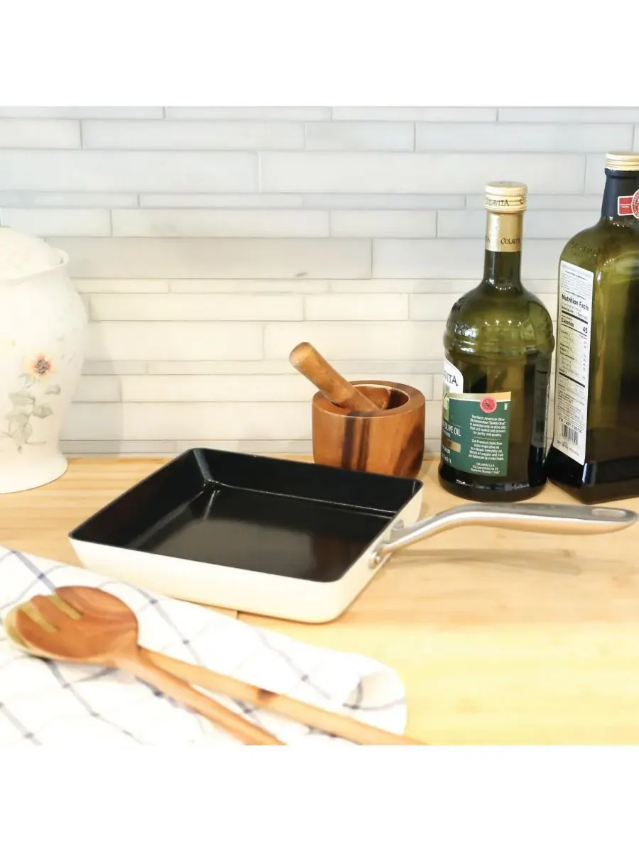 Квадратная сковорода Techef — изображение 3 из 4, белый