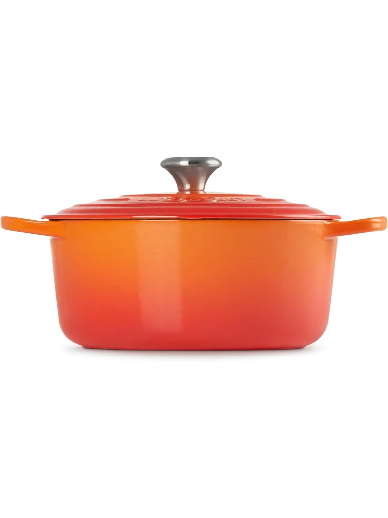 Кастрюля круглая Le Creuset Signature, 5,3 л, 26 см — изображение 4 из 8, оранжевый