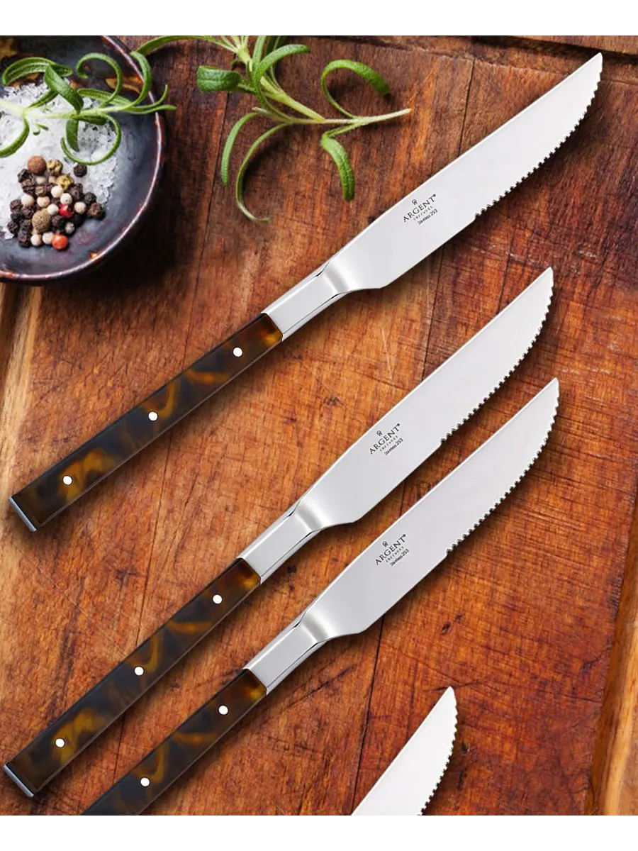 Набор из 4 ножей для стейка Argent Orfèvres St Laurent Hampton Forge — изображение 3 из 3, мульти