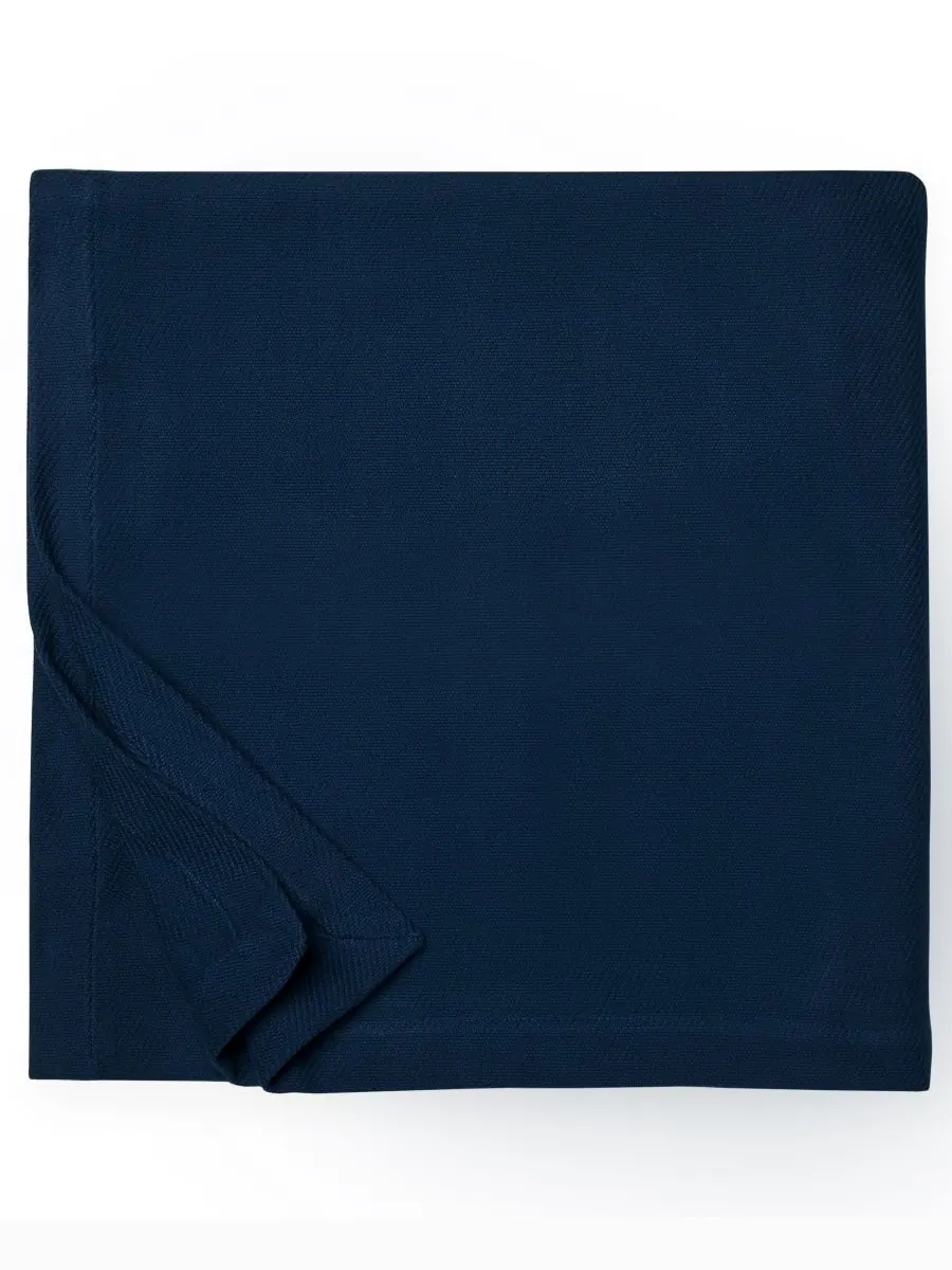 Хлопковое одеяло Allegra Classic Twill, размер Twin SFERRA — изображение 3 из 3, темно-синий