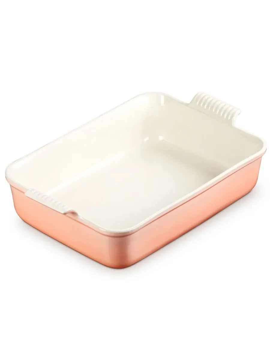 Форма для запекания Le Creuset Signature, 36 см, 5,6 л, персиковый — изображение 4 из 5, розовый