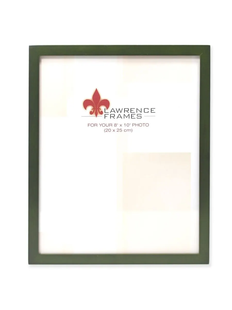 Lawrence Frames Деревянная фоторамка зеленого цвета - Коллекция "Галерея" - 8" x 10"