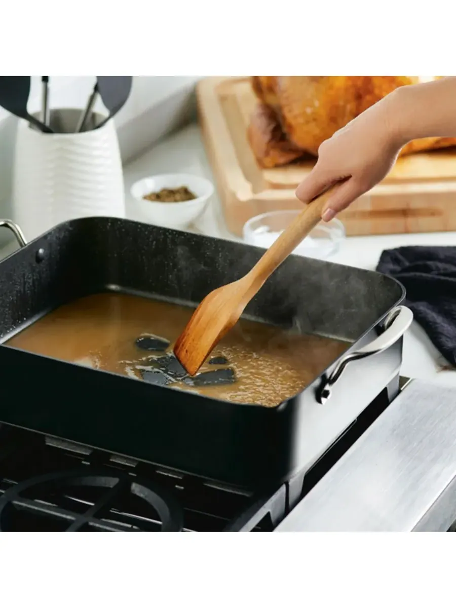 Форма для запекания с решеткой KitchenAid Hard-Anodized Roaster with Removable Nonstick Rack, 33х40 — изображение 7 из 10