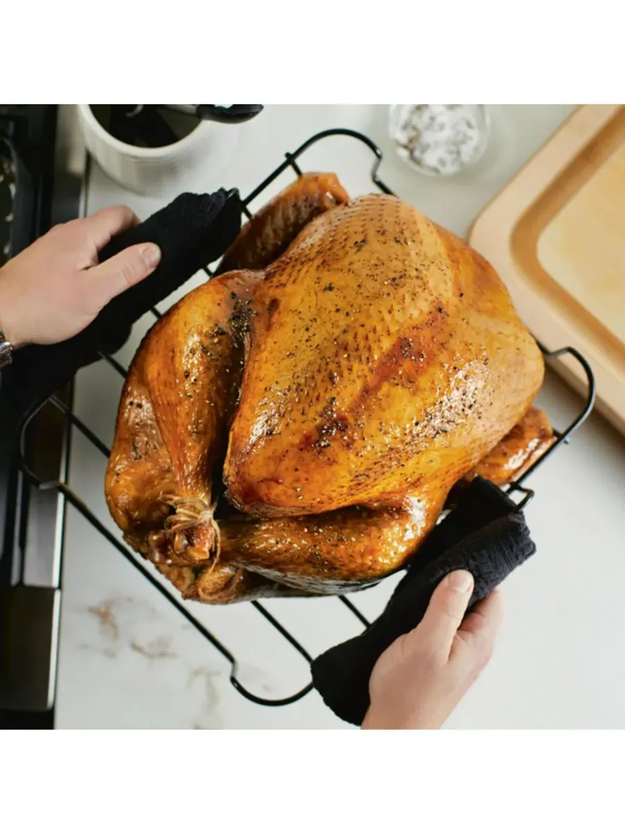Форма для запекания с решеткой KitchenAid Hard-Anodized Roaster with Removable Nonstick Rack, 33х40 — изображение 9 из 10