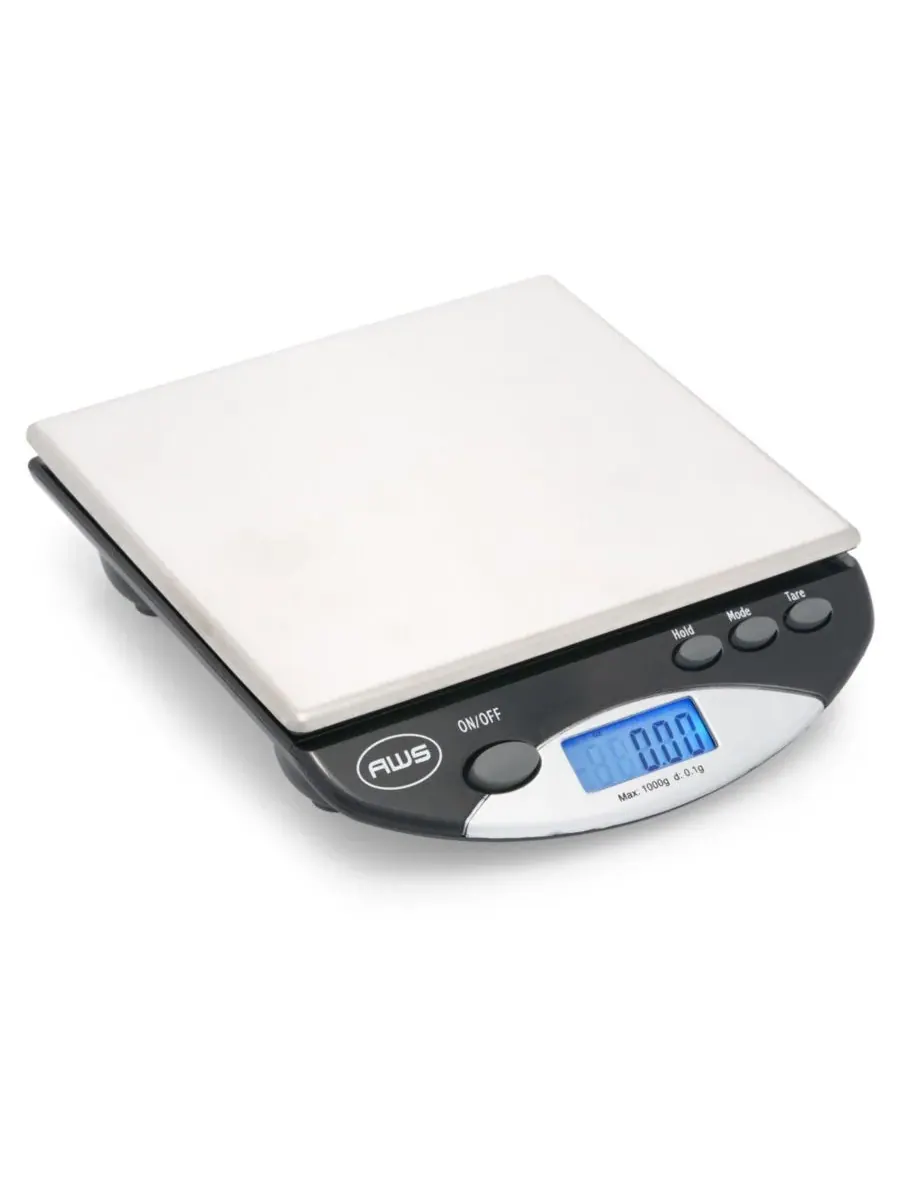 Компактные цифровые настольные весы AMW-1000, 1 л x 0,1 г American Weigh Scales — черный
