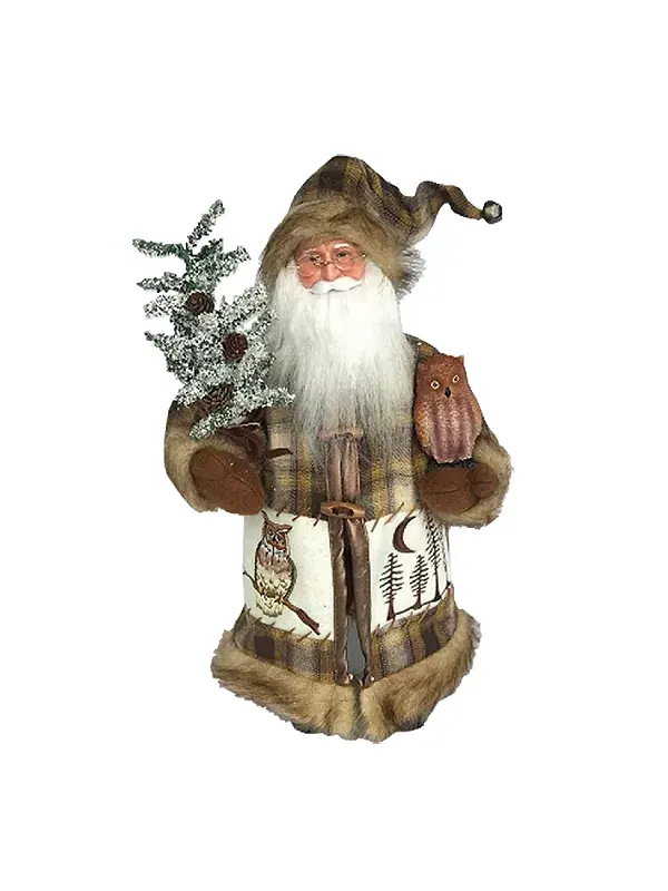 15-Дюймовая фигурка совы Клауса Santa'S Workshop — коричневый