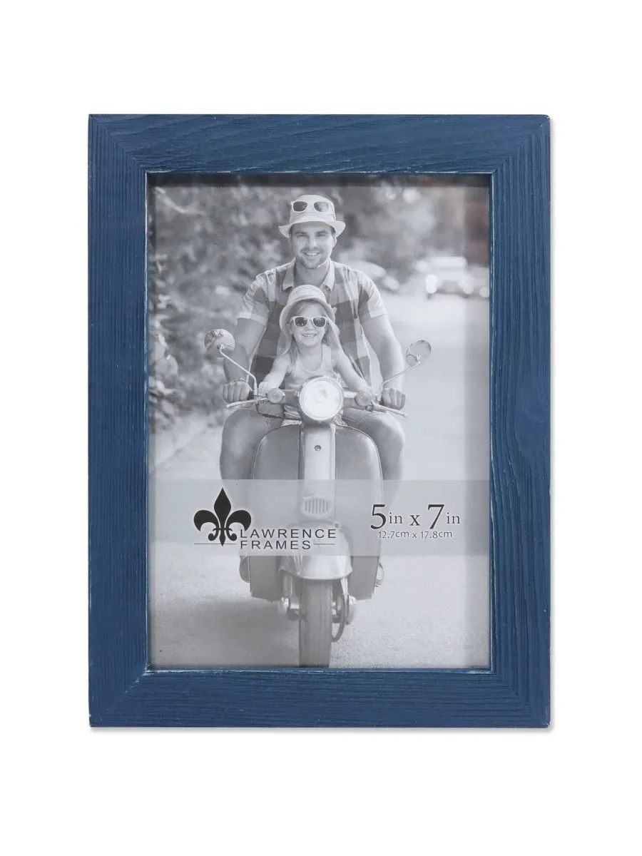 Lawrence Frames Рамка для картины Charlotte Weathered Navy Blue Wood Picture Frame - 5" x 7"
