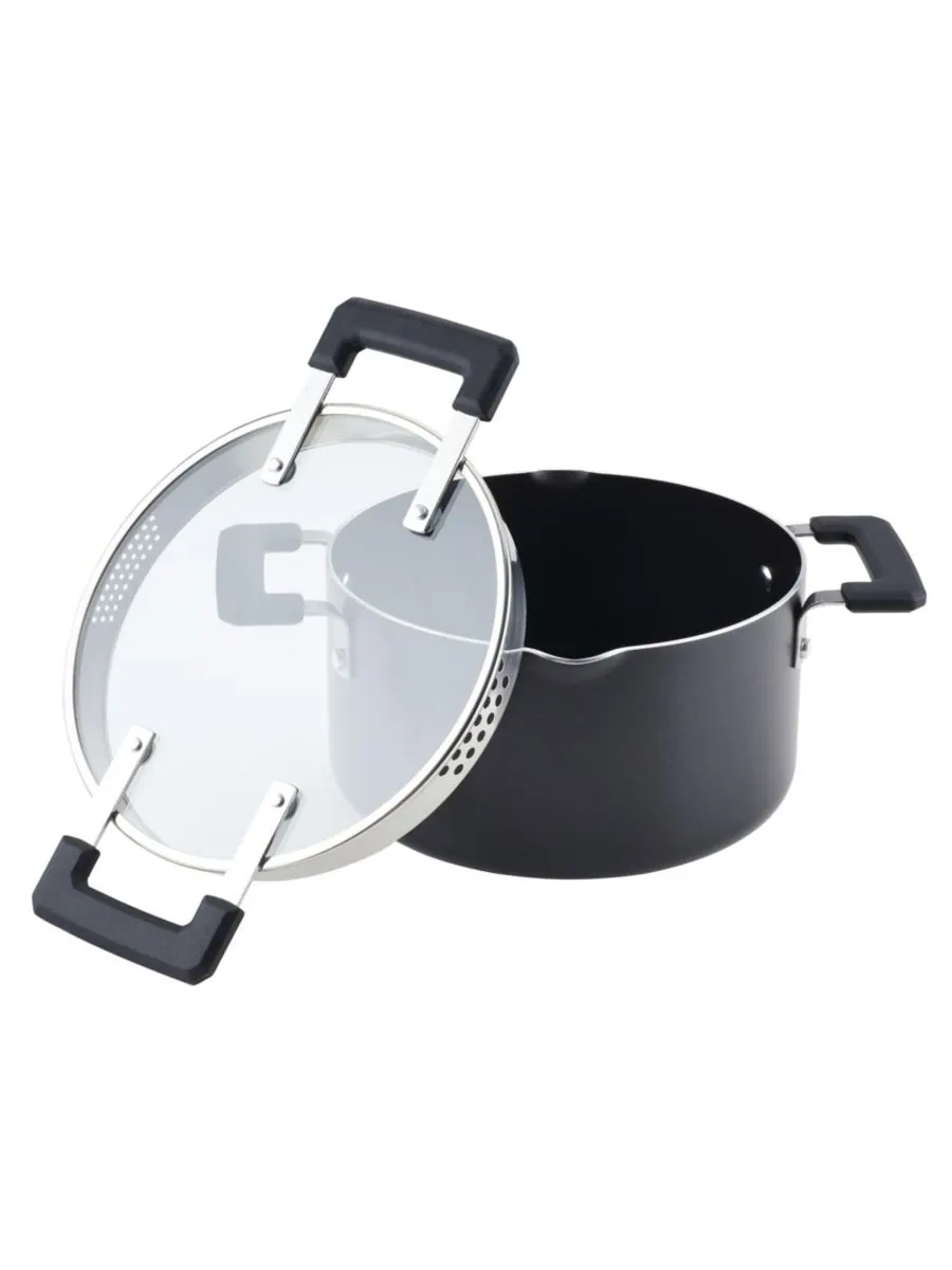 Кастрюля-сито Cookstart на 6 кварт Farberware — изображение 4 из 5, черный