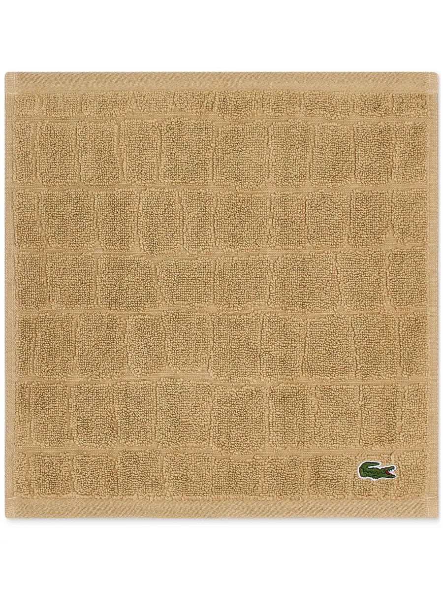 Хлопковая мочалка heritage croc scale, 13 x 13 дюймов. Lacoste Home — изображение 16 из 16, бежевый