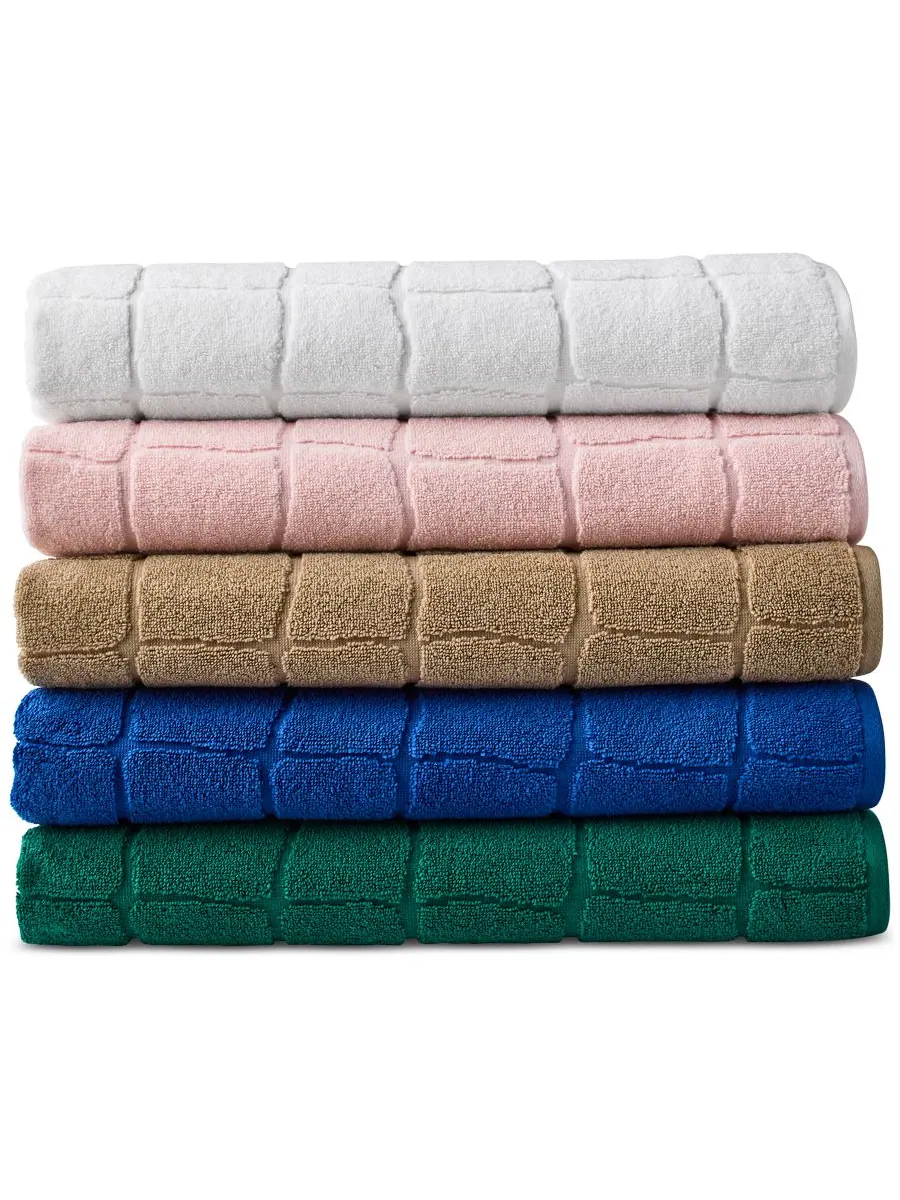 Хлопковая мочалка heritage croc scale, 13 x 13 дюймов. Lacoste Home — изображение 2 из 16, белый