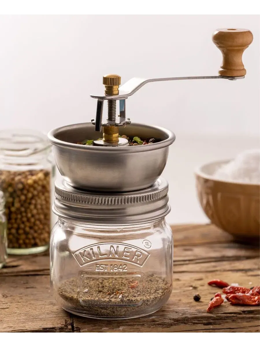 Мельница для приправ 13 см Kilner — изображение 9 из 11, прозрачный