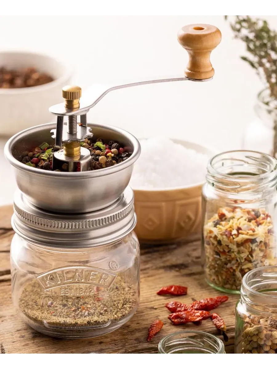 Мельница для приправ 13 см Kilner — изображение 10 из 11, прозрачный