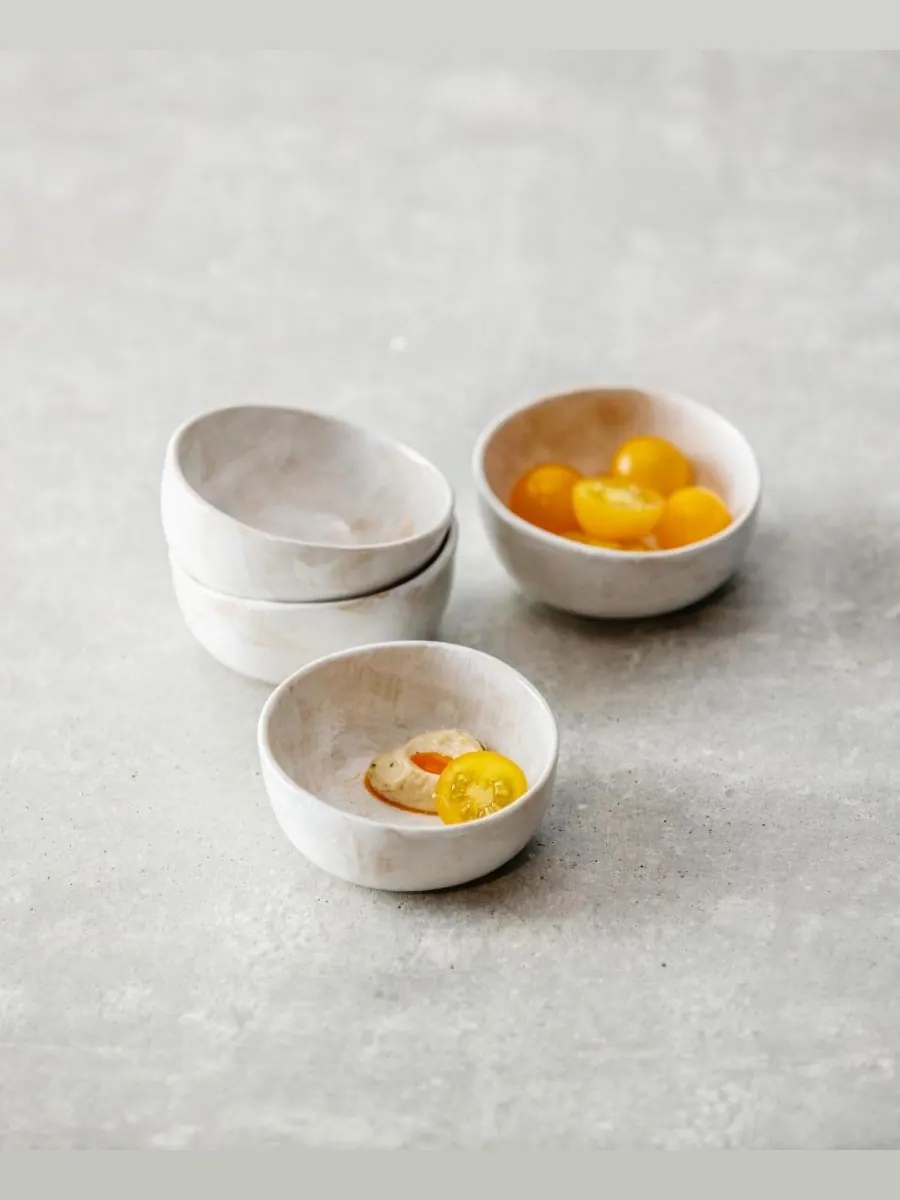 Набор из 4 мисок для соуса Cloud Terre № 2 Fortessa — изображение 2 из 4, белый