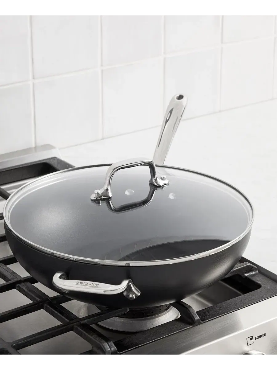 Сковорода шеф-повара HA1 Expert Cookware с антипригарным покрытием, диаметр 30 см , с крышкой — изображение 2 из 2, черный