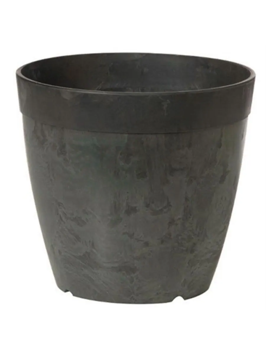 Novelty Круглый цветочный горшок Artstone Dolce, черный, 6 дюймов
