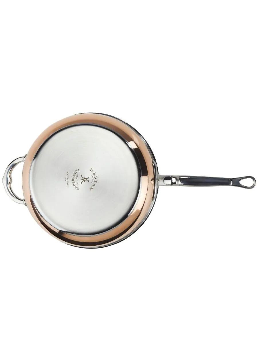 Hestan Медная кастрюля CopperBond объемом 5 кварт с крышкой и вспомогательной ручкой — изображение 4 из 5, медь