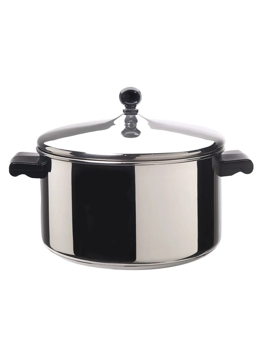 Farberware Кастрюля и крышка из нержавеющей стали серии Classic, объемом 6 кварт (около 1,8 л)