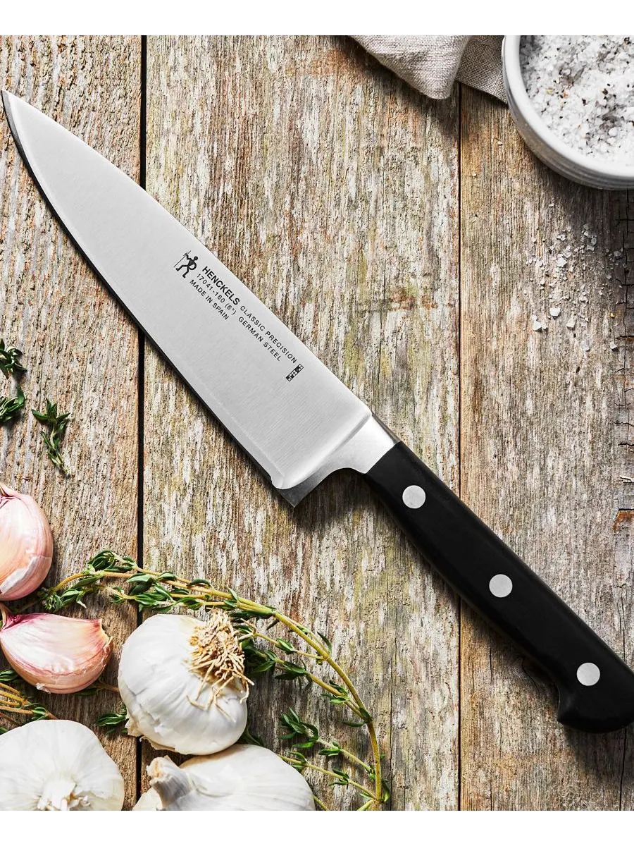 Поварской нож HENCKELS Classic Precision, 6 дюймов JA Henckels — изображение 2 из 3, черный серебристый