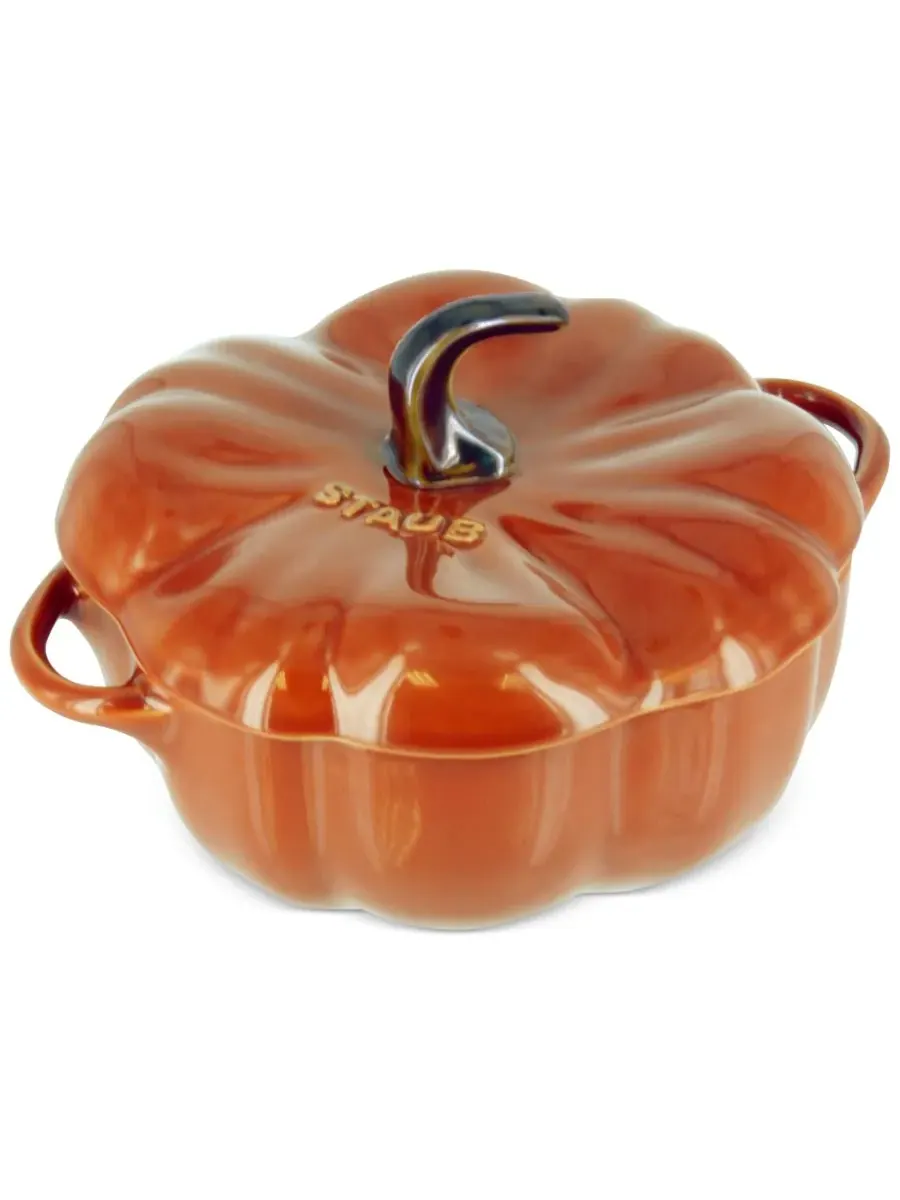 Фигурная кокотница Staub Ceramic «Тыква», 13 см, 0.7 л
