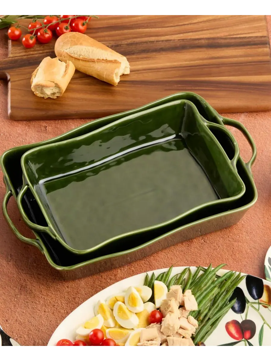 Форма для выпечки Verde Medium Rectangular Baker Certified International — изображение 3 из 6, зеленый
