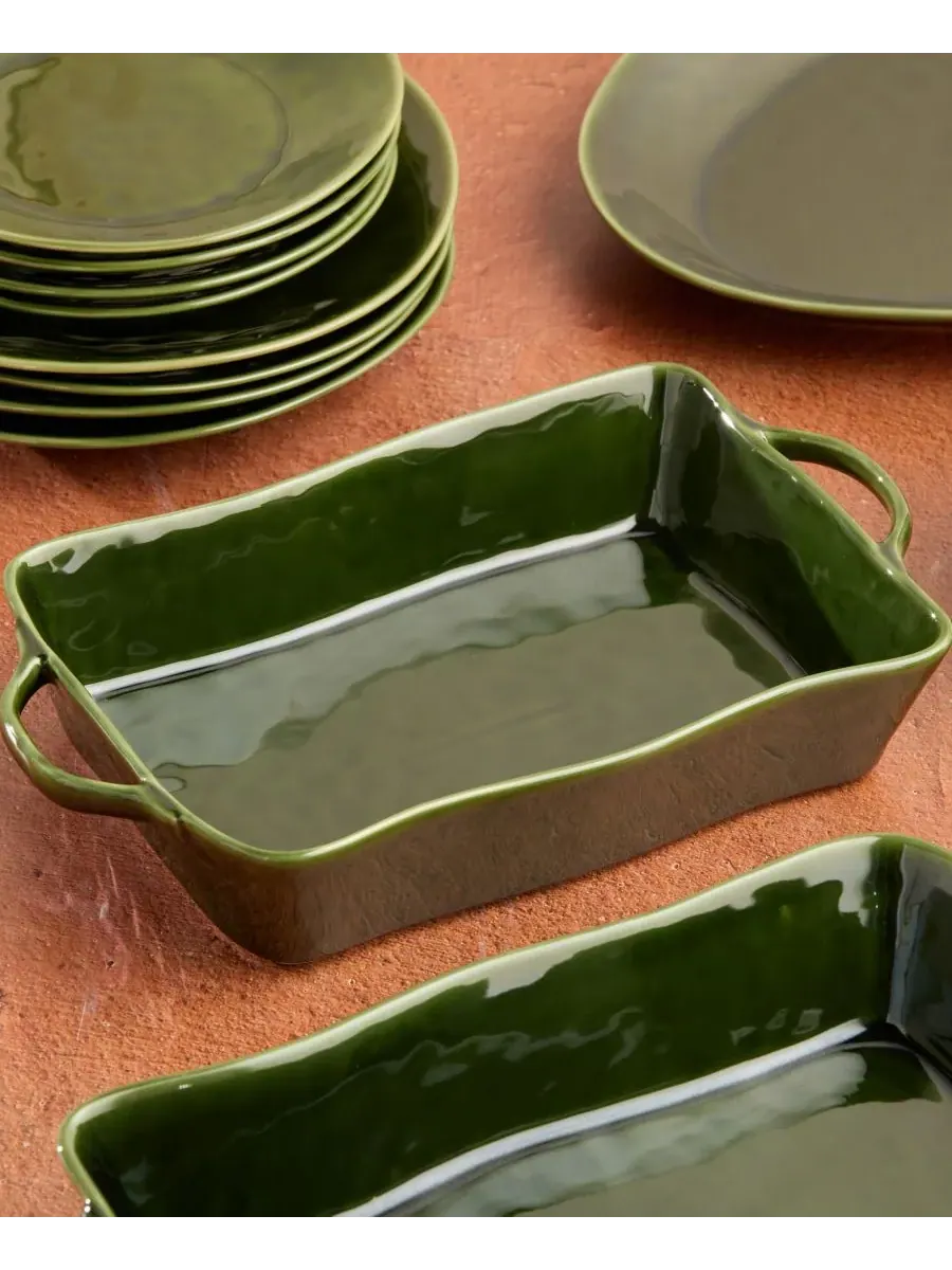 Форма для выпечки Verde Medium Rectangular Baker Certified International — изображение 5 из 6, зеленый