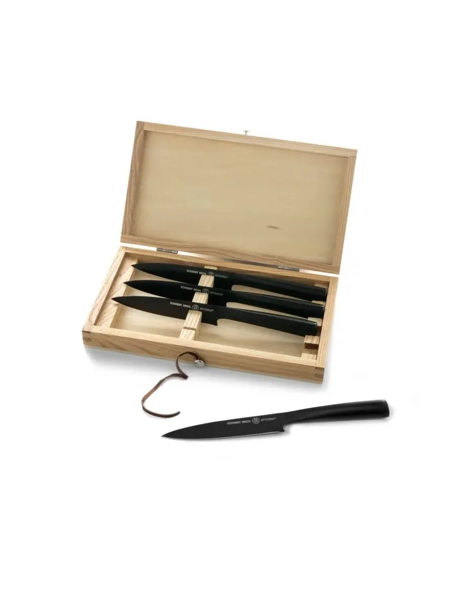 Набор ножей для стейка Cutlery Jet из 4 предметов Schmidt Brothers — изображение 3 из 3, черный