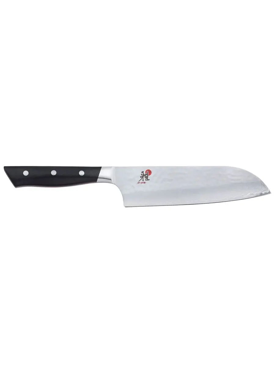 Нож сантоку 7 дюймов (18 см) Fine Carbide Steel 61 Hisho Miyabi
