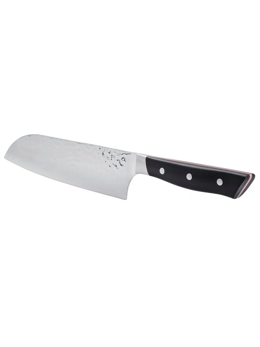 Нож сантоку 7 дюймов (18 см) Fine Carbide Steel 61 Hisho Miyabi — изображение 6 из 6, черный