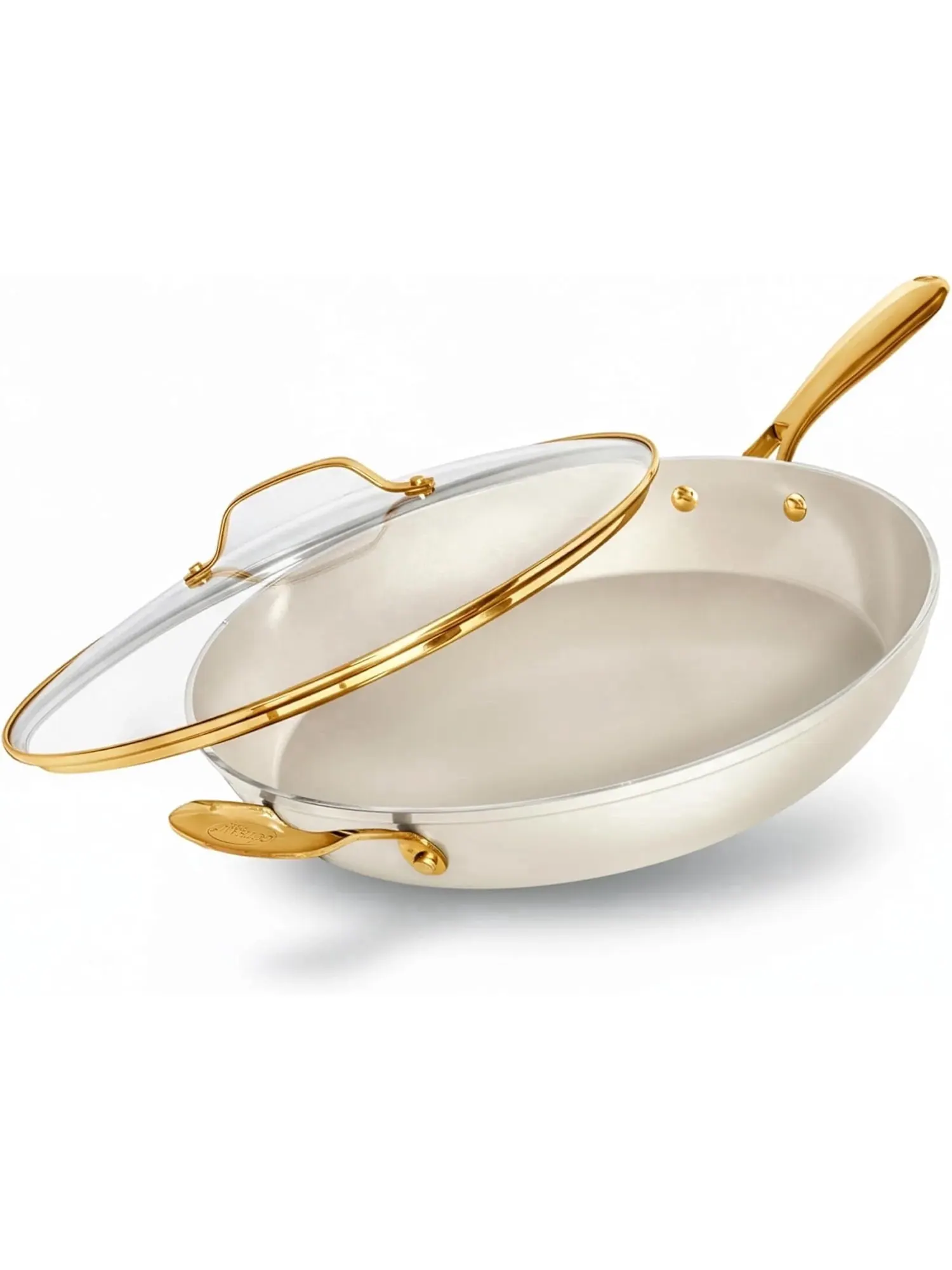 Сковорода Gotham Steel Ceramic Nonstick Natural Collection с крышкой, 35.5 см