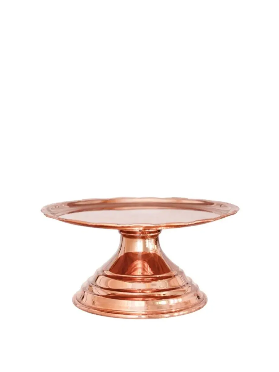 Медная подставка для торта в винтажном стиле Coppermill Kitchen, медный — золотистый