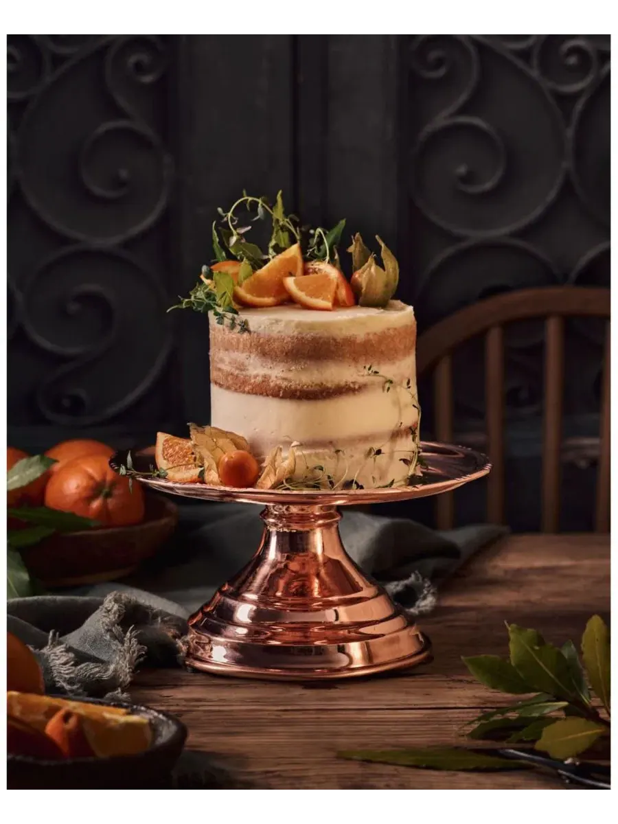 Медная подставка для торта в винтажном стиле Coppermill Kitchen, медный — изображение 2 из 3, медь