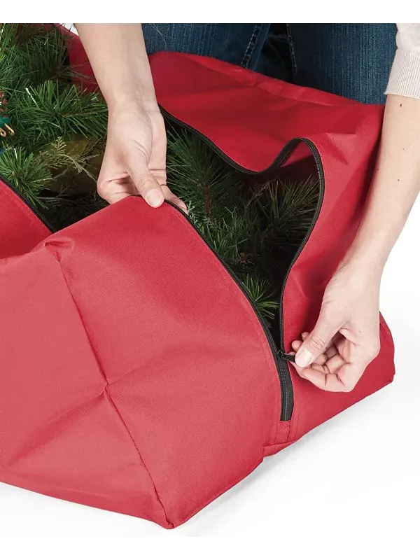 Многоцелевая сумка для хранения рождественских украшений, 48 дюймов Santa'S Bag — изображение 3 из 4, красный