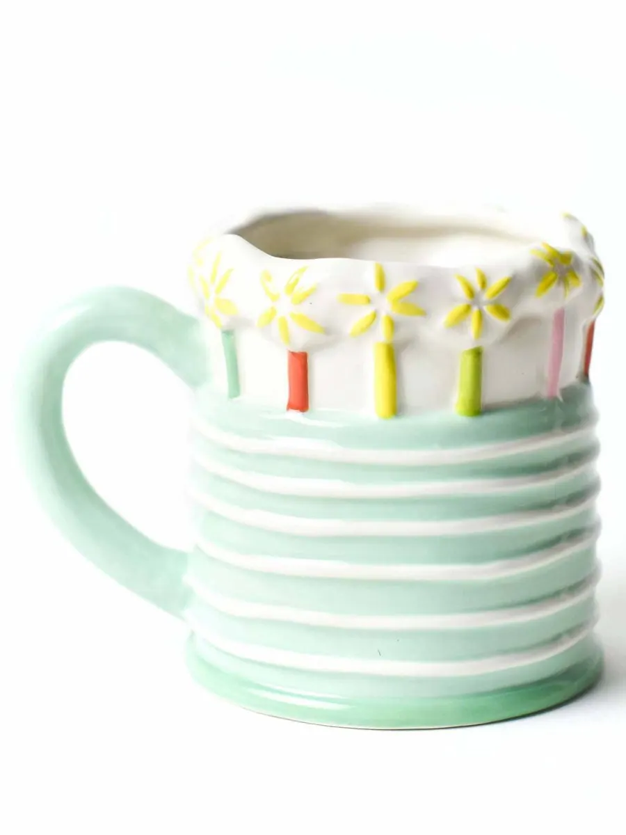 Кружка в форме блестящего торта от Лауры Джонсон, 455 мл Happy Everything — зеленый