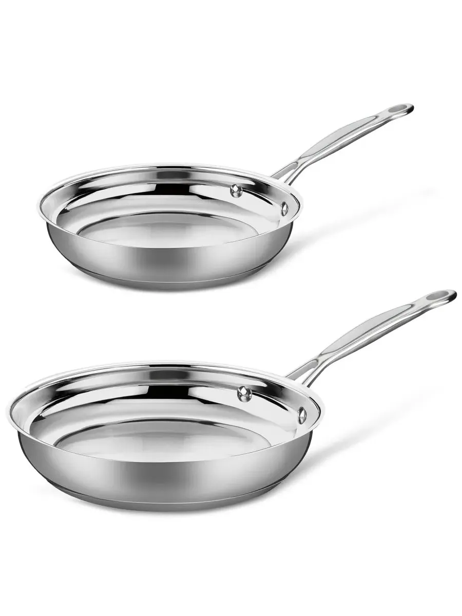 Набор из 2 сковородок Chef's Classic из нержавеющей стали Cuisinart, нержавеющая сталь