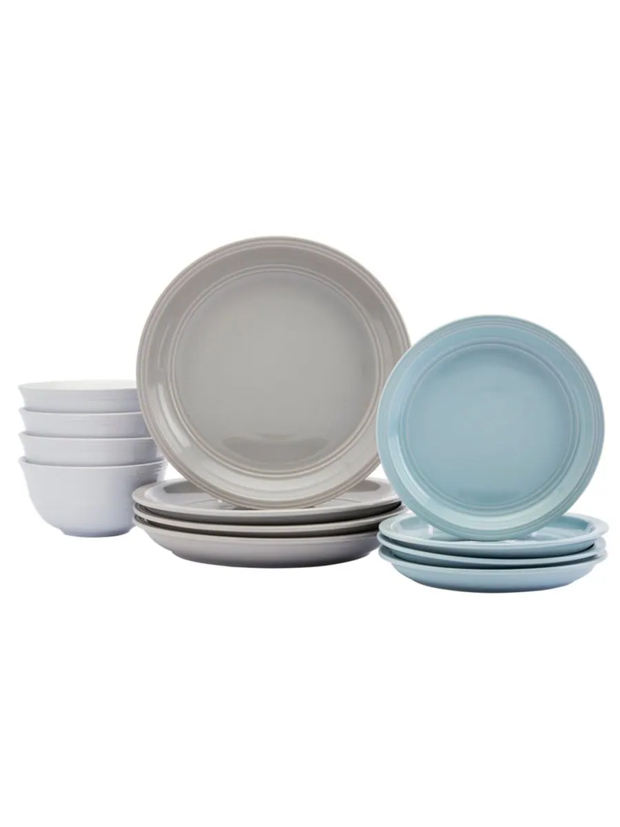 Набор посуды Farmhouse Multicolor, 12 предметов, на 4 персоны Tabletops Unlimited — мульти