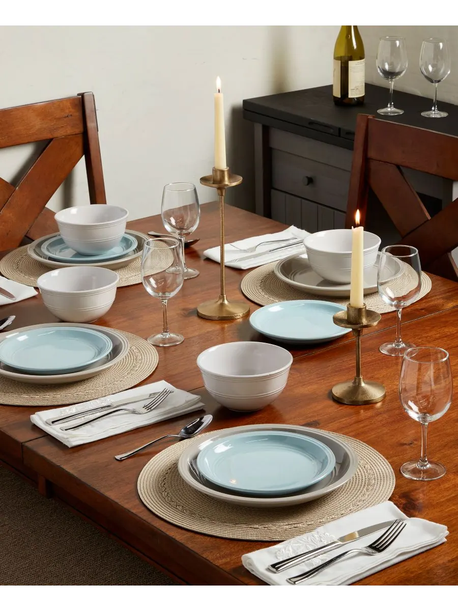 Набор посуды Farmhouse Multicolor, 12 предметов, на 4 персоны Tabletops Unlimited — изображение 8 из 9, мульти