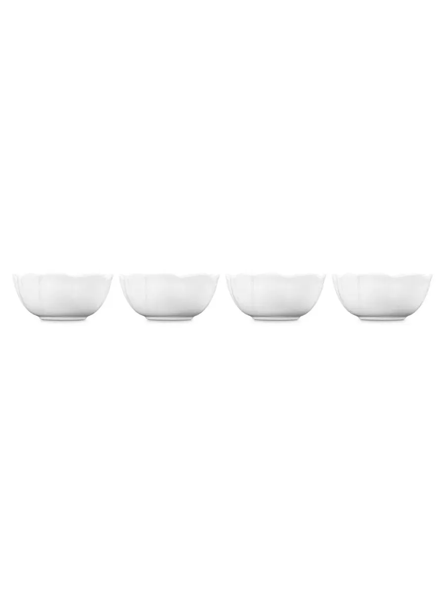 Набор пиал Petal Stoneware 4-Pc. Bowl Set Le Creuset — изображение 3 из 4, белый
