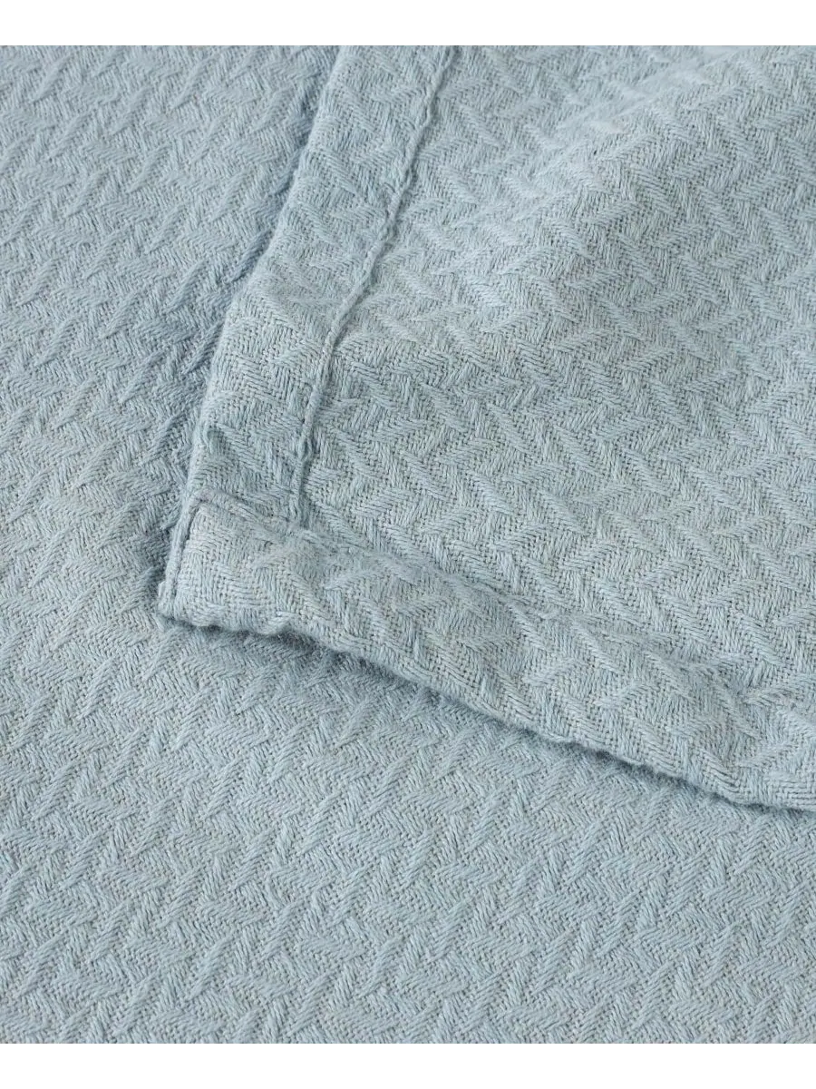Легкое тканое одеяло Nobel Cotton Jacquard Dobby Weave Textured Chevron, размер Twin Superior — изображение 3 из 7