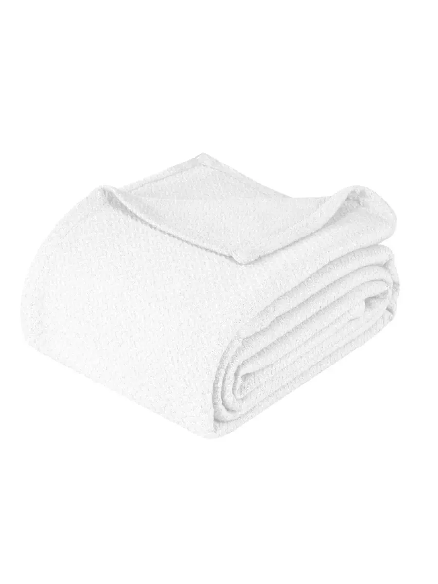 Легкое тканое одеяло Nobel Cotton Jacquard Dobby Weave Textured Chevron, размер Twin Superior