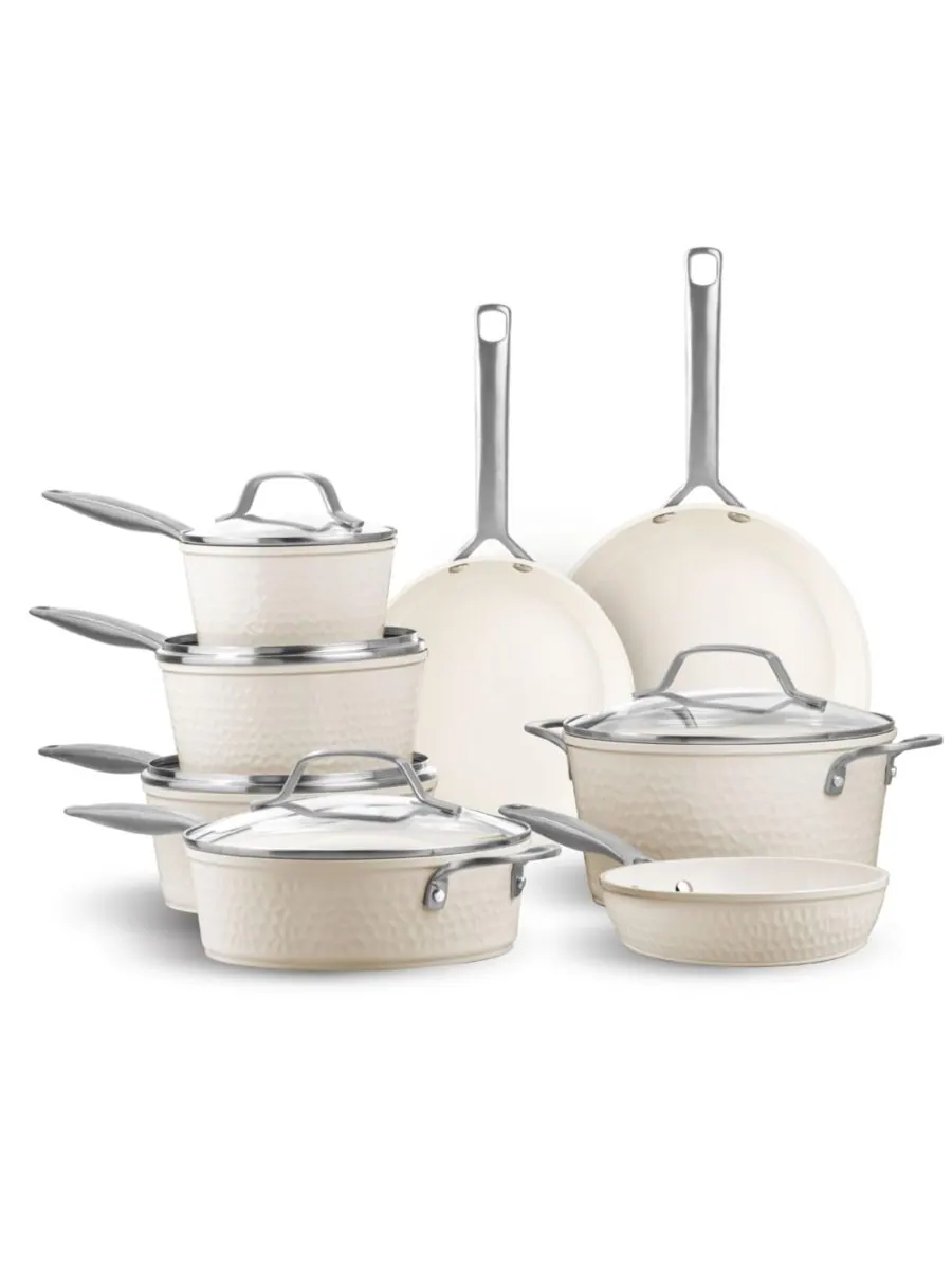 Набор кухонной посуды Gotham Steel Pro Hammered Natural Collection, 13 предметов