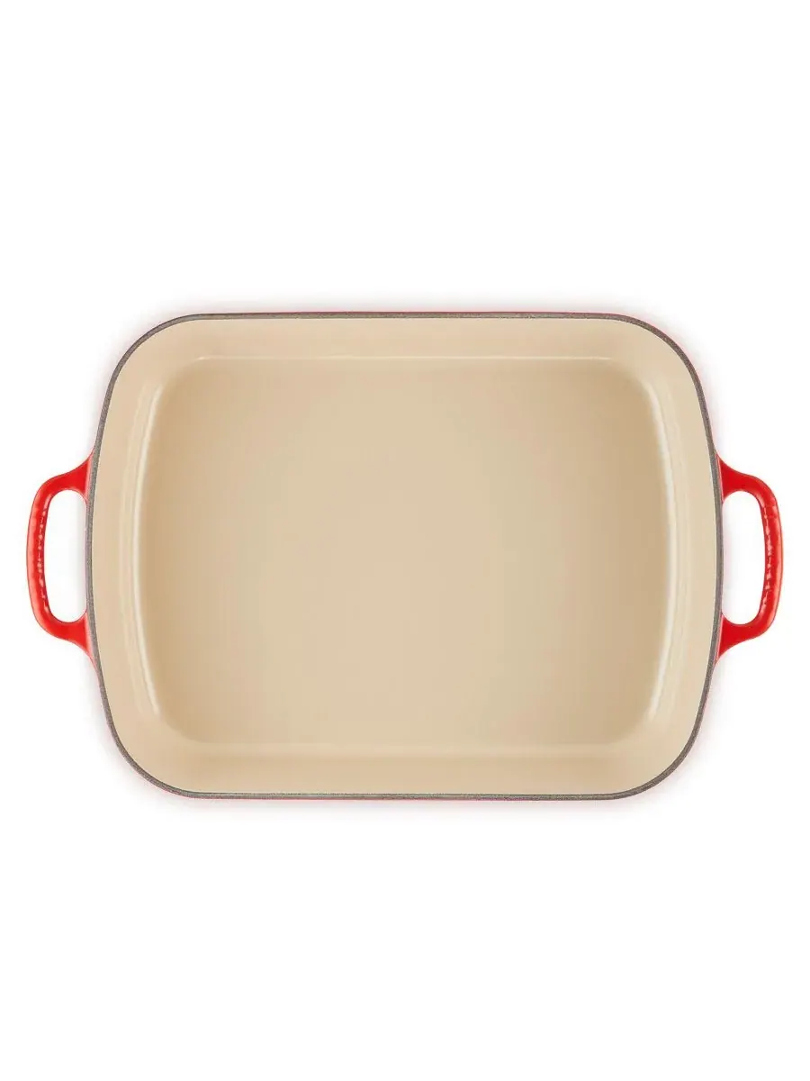 Форма для запекания Le Creuset, 33 см, 4,9 л — изображение 4 из 7, красный