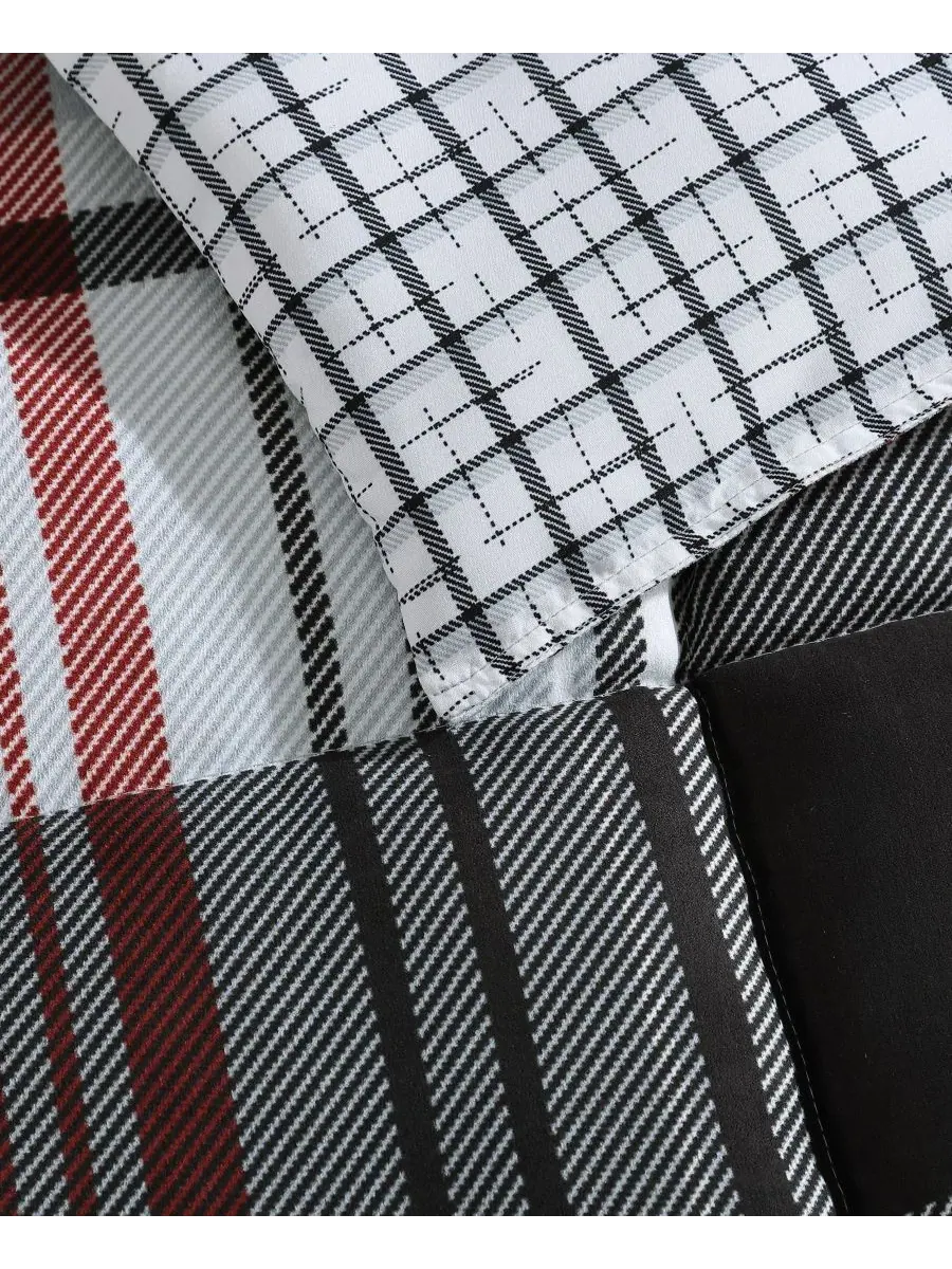 Двустороннее одеяло Normandy Plaid Micro Suede Down Alternative, 2 предмета, размер Twin Eddie Bauer — изображение 3 из 10