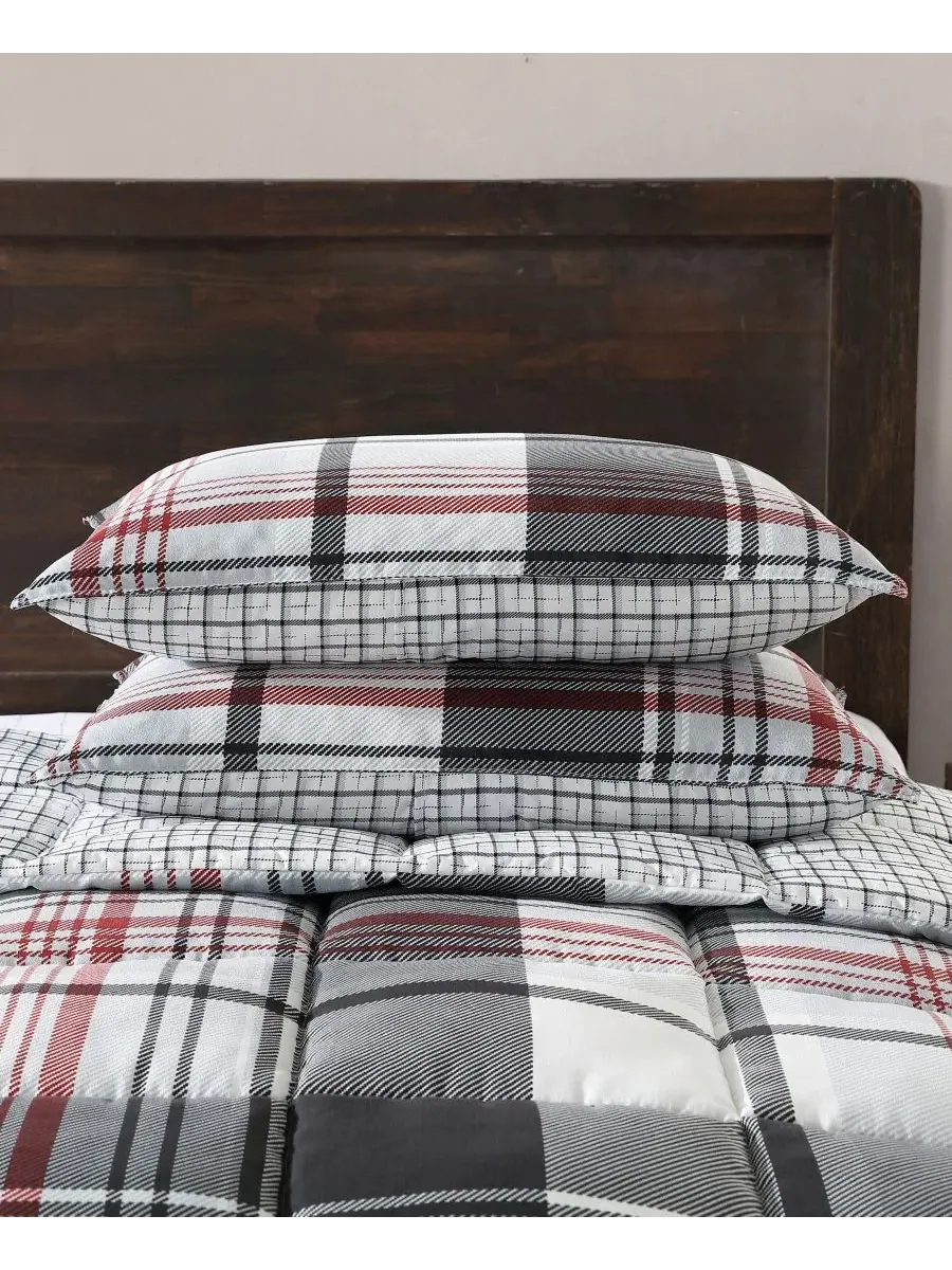 Двустороннее одеяло Normandy Plaid Micro Suede Down Alternative, 2 предмета, размер Twin Eddie Bauer — изображение 7 из 10
