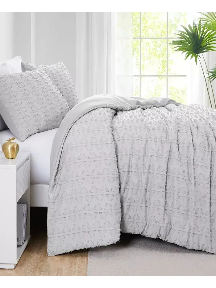 Наборы пододеяльников Дхара Southshore Fine Linens — изображение 2 из 4, светлый серый