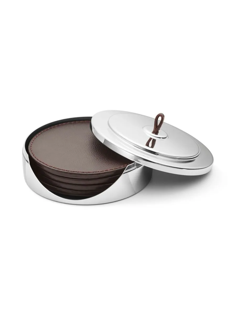Набор из 4 кожаных подставок под кружки Manhattan Georg Jensen