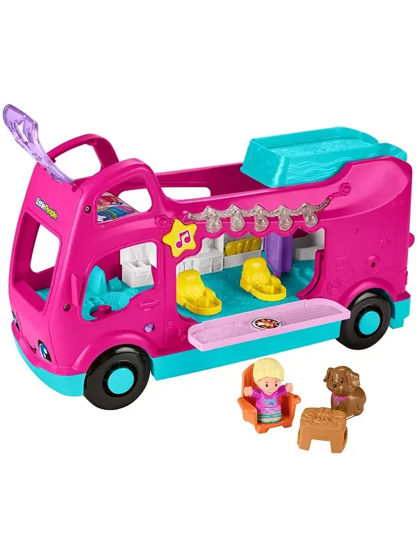 Игровой набор Fisher-Price Barbie Little Dreamcamper для автодома с музыкой, светом и двумя