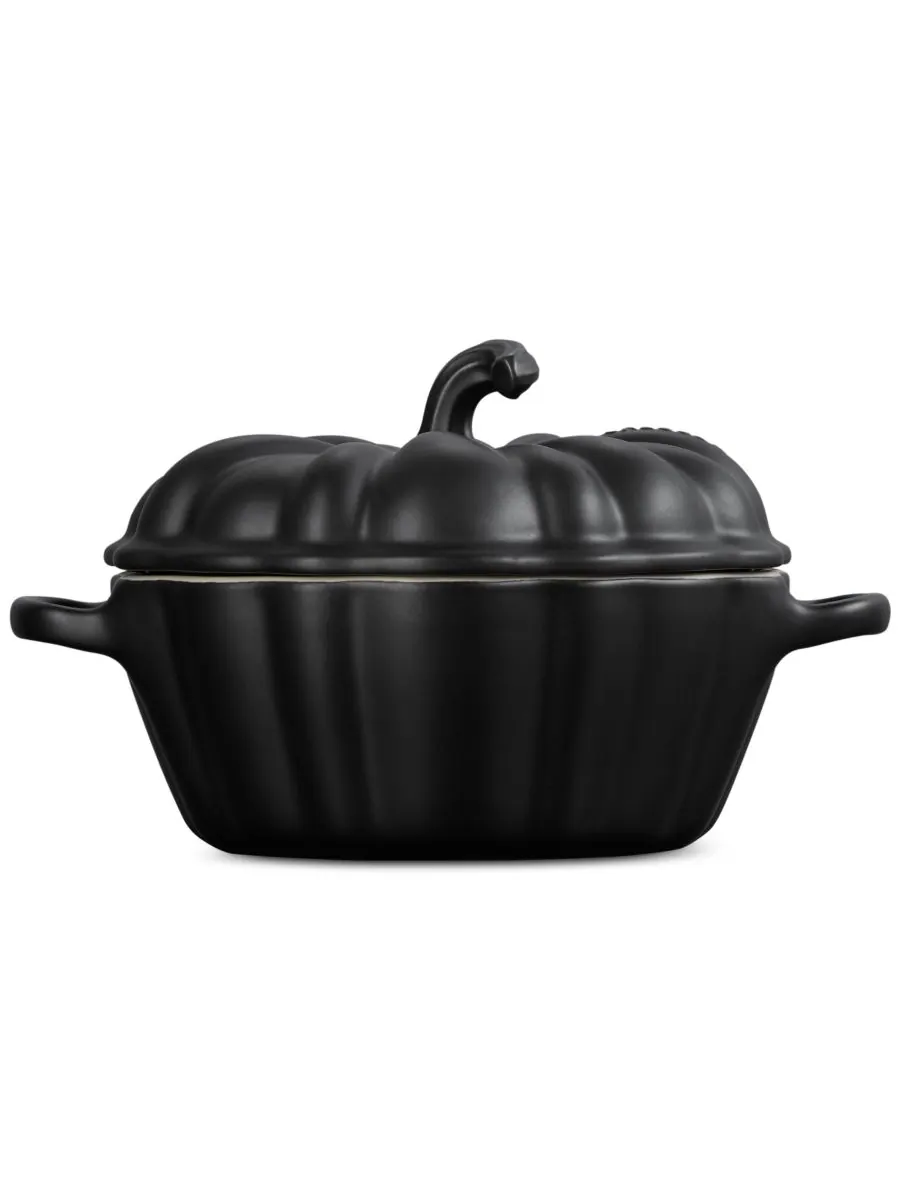 Фигурная мини-кокотница Le Creuset «Тыква», 10 см, 355 мл — изображение 3 из 5, черный