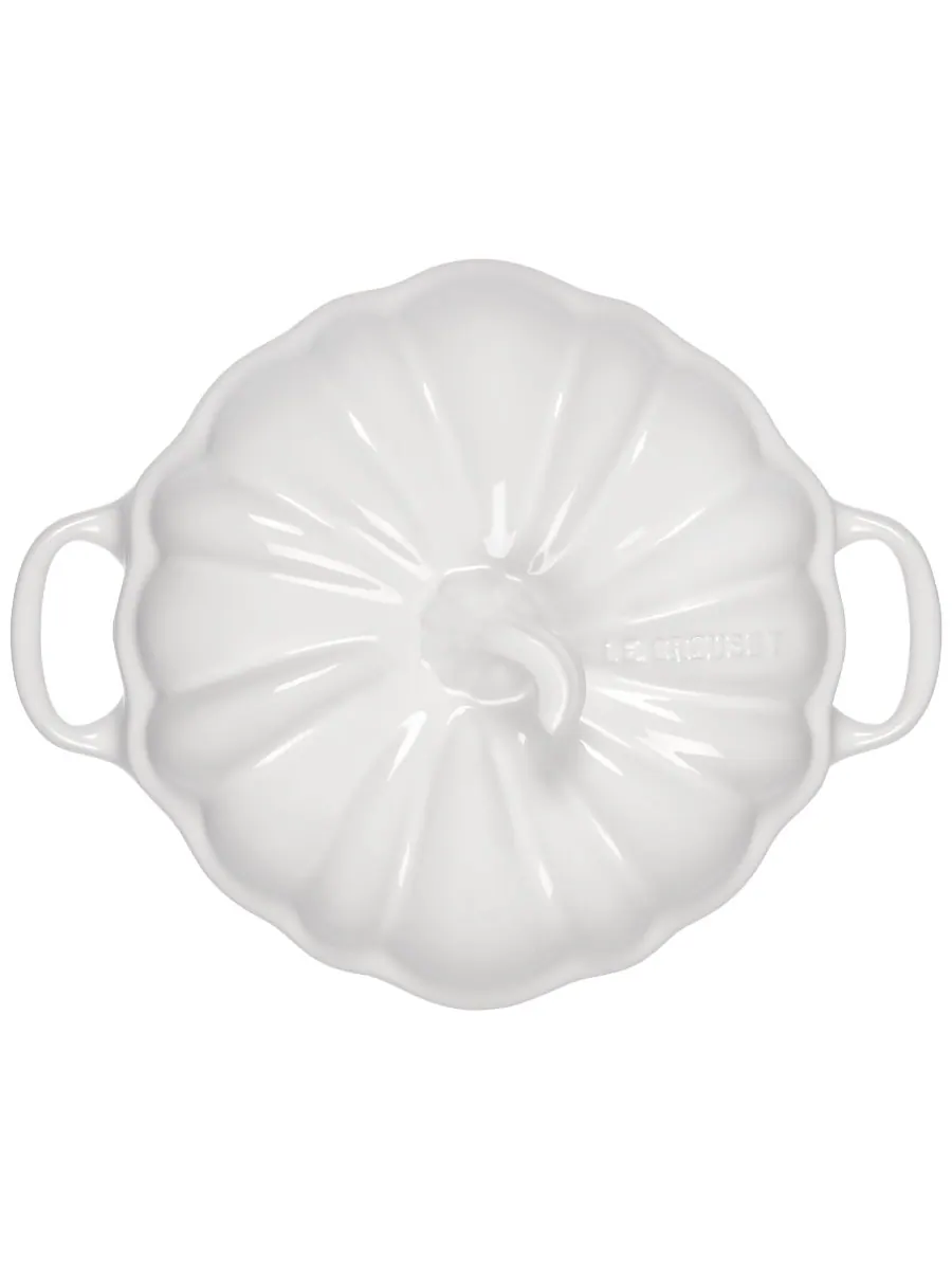 Фигурная мини-кокотница Le Creuset «Тыква», 10 см, 355 мл — изображение 3 из 4, белый