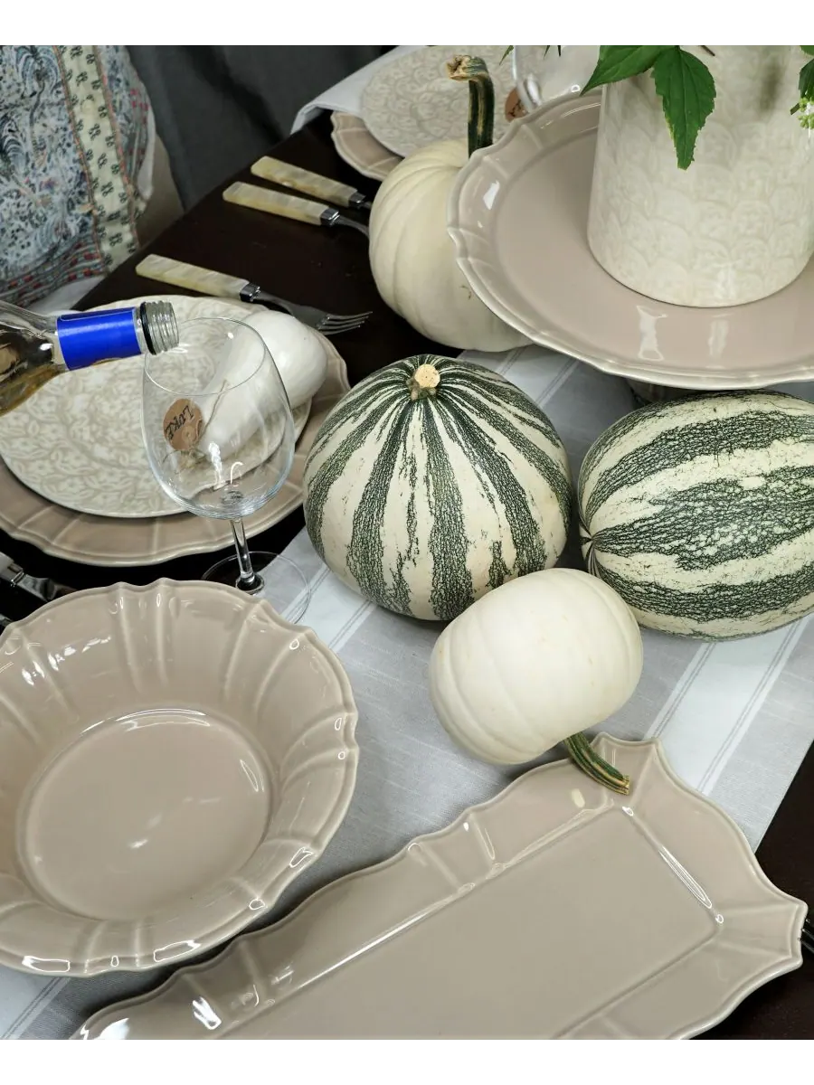 Большая тарелка для пасты Хлои Euro Ceramica — изображение 2 из 4, тауп