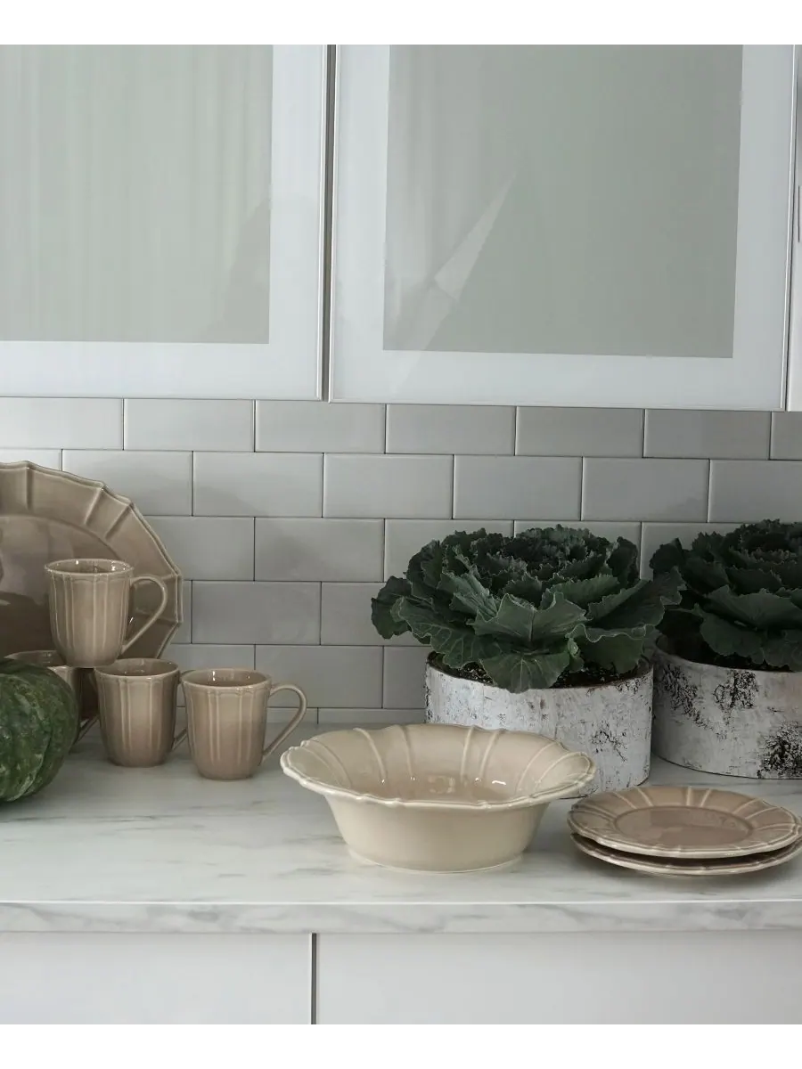 Большая тарелка для пасты Хлои Euro Ceramica — изображение 3 из 4, тауп